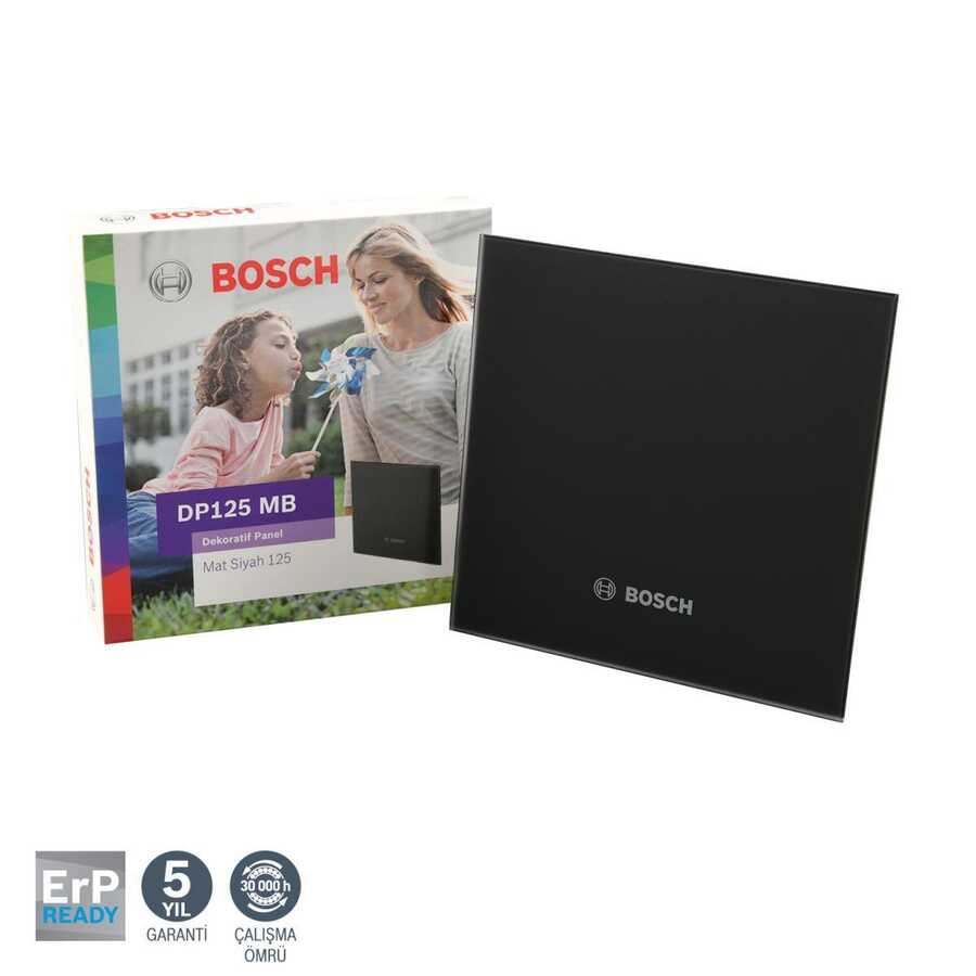 BOSCH DP125 MB Dekoratif Panel Mat Siyah Fan 1700 WS 125 İçin