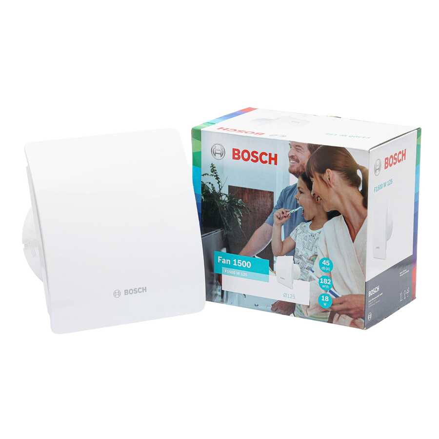 BOSCH F1500 DH W125 Nem Sensörlü ve Zaman Ayarlı Banyo Havalandırma Aspiratörü-Fanı