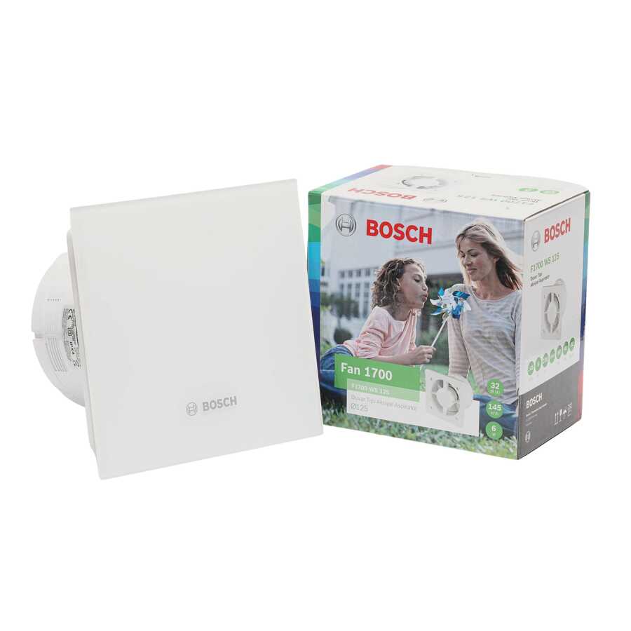 BOSCH F1700 DP125 Mat Beyaz Sessiz Banyo Aspiratörü-Fanı